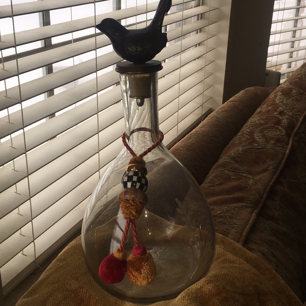 Glass Decanter from Mackenzie Childs Jan Barboglio